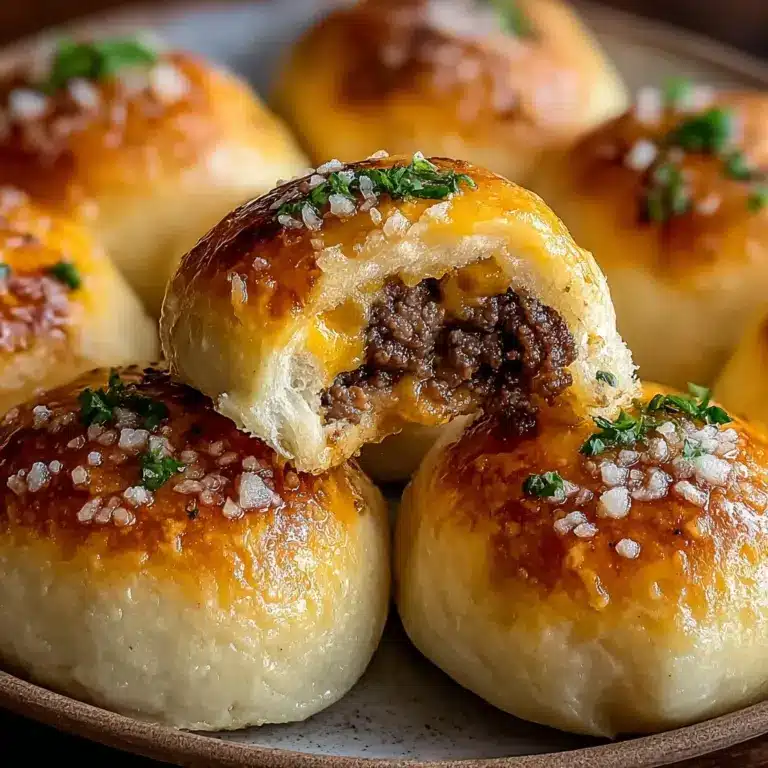 Garlic Parmesan Cheeseburger Bombs Recipe