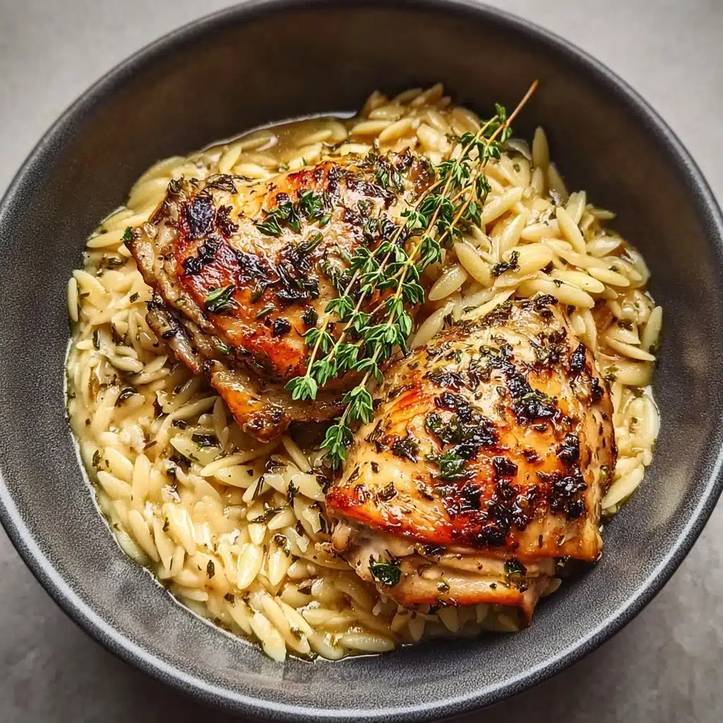 Slow Cooker Parmesan Herb Chicken & Orzo Recipe - Recipe Image