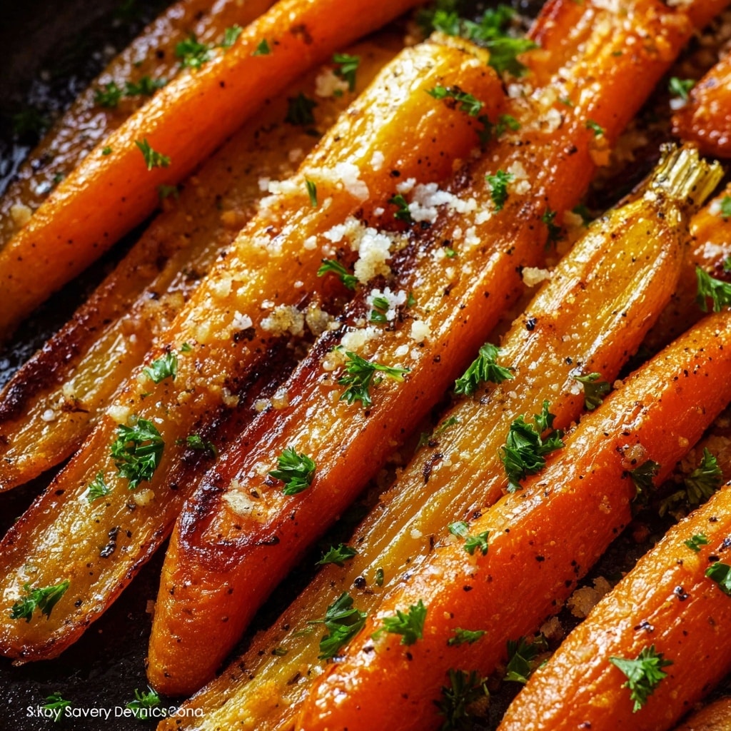 Parmesan Garlic Roasted Carrots Recipe - Recipe Image