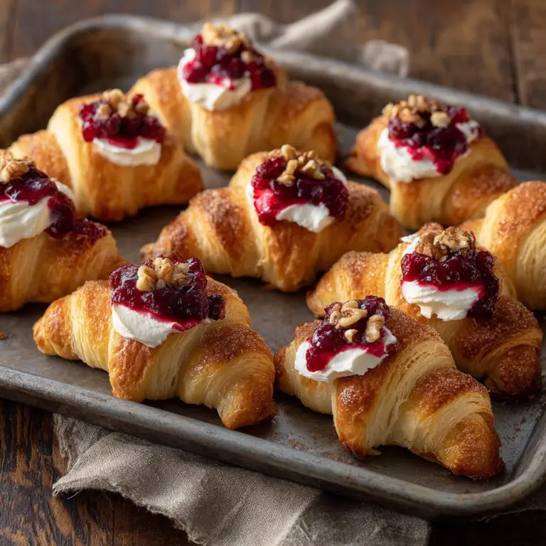 Cranberry Cream Cheese Crescent Bites Recipe