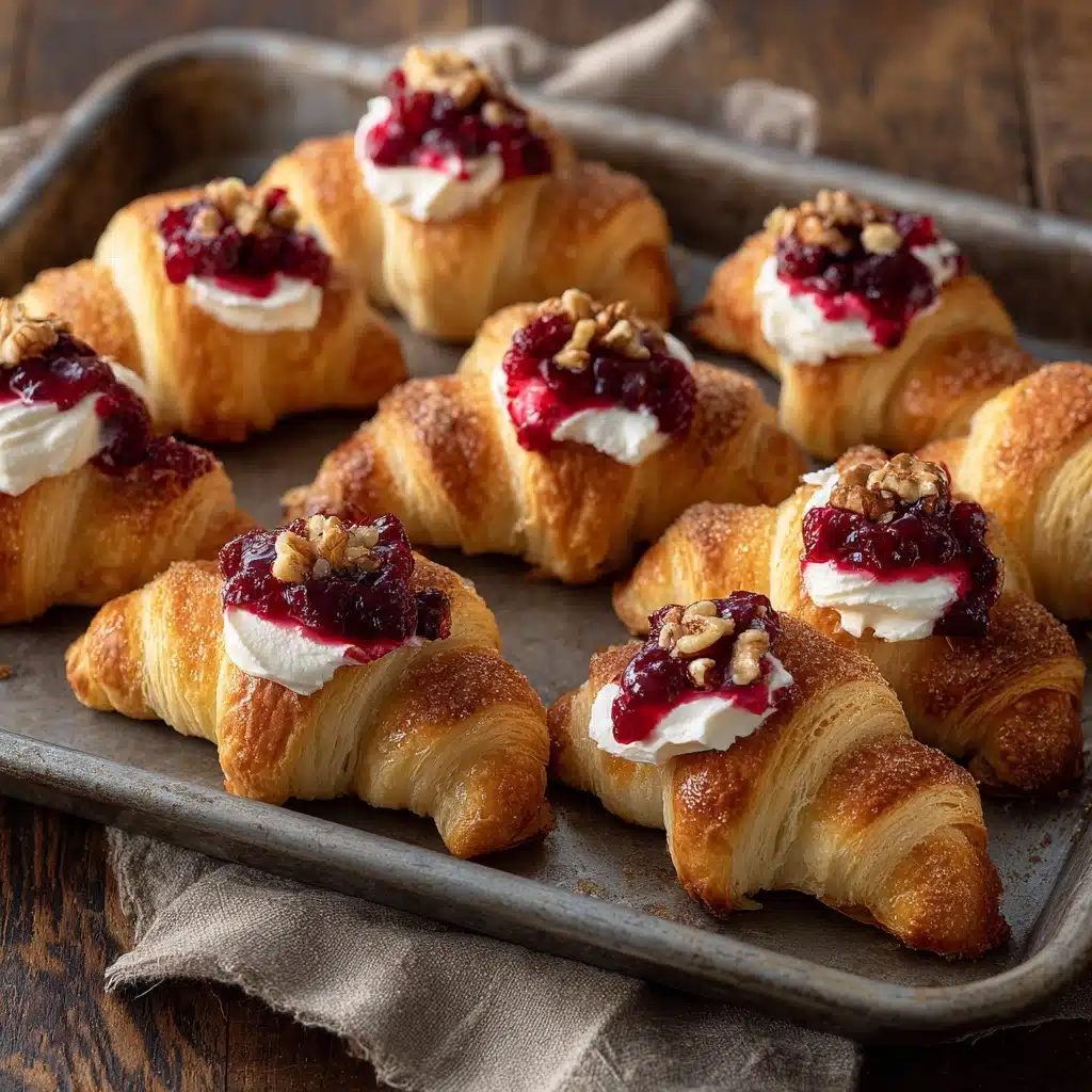 Cranberry Cream Cheese Crescent Bites Recipe - Recipe Image