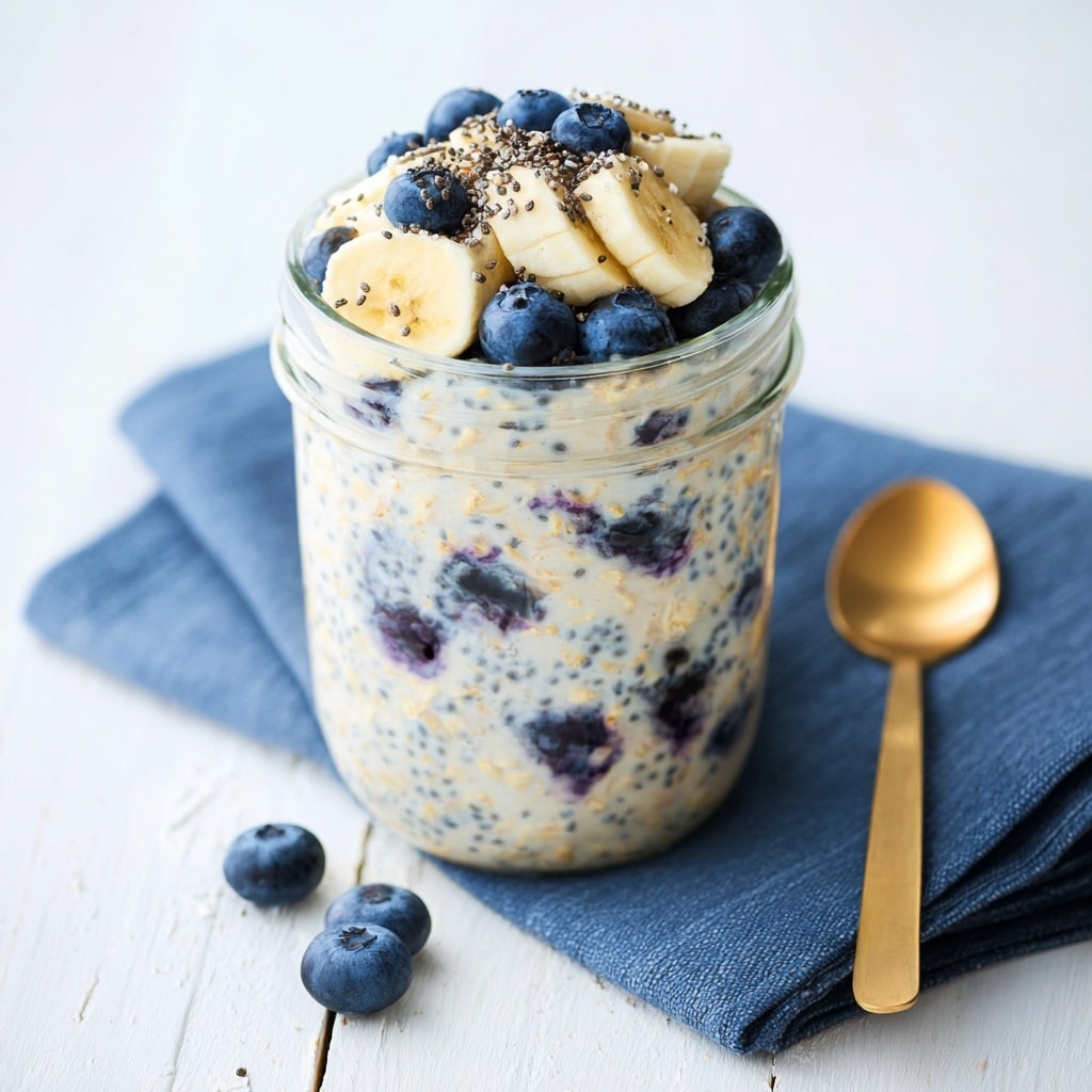 Blueberry Chia Overnight Oats Recipe - Recipe Image