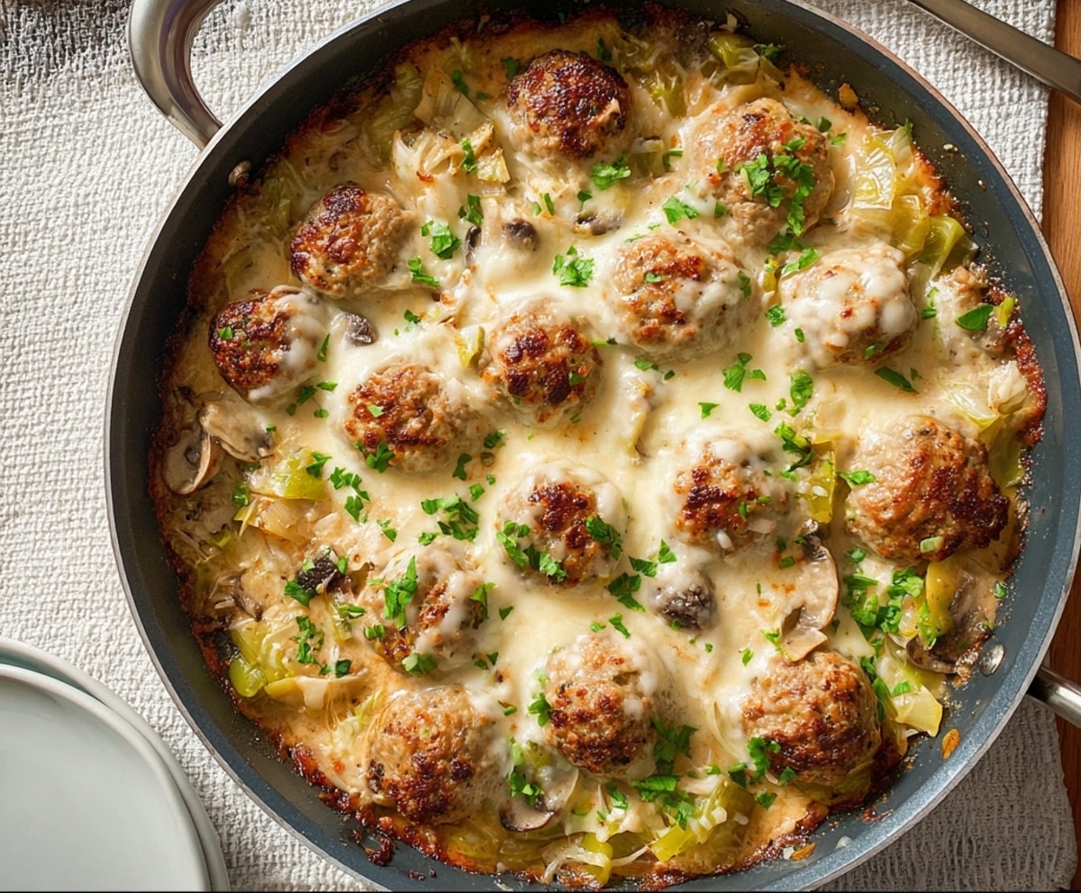 Rustic Meatballs and Peppers Recipe - Recipe Image