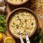 Creamy White Bean Lemon Orzo Soup Recipe