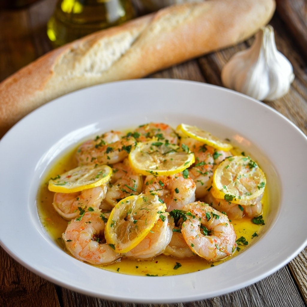 Lemon Garlic Shrimp with Chickpeas Recipe - Recipe Image
