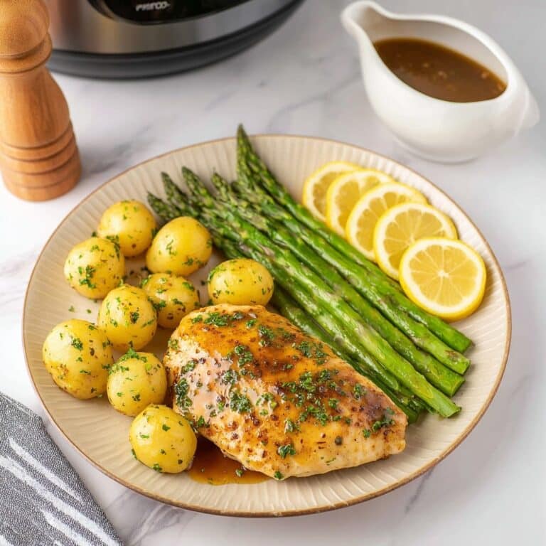 Lemon Garlic Instant Pot Chicken and Potatoes Recipe
