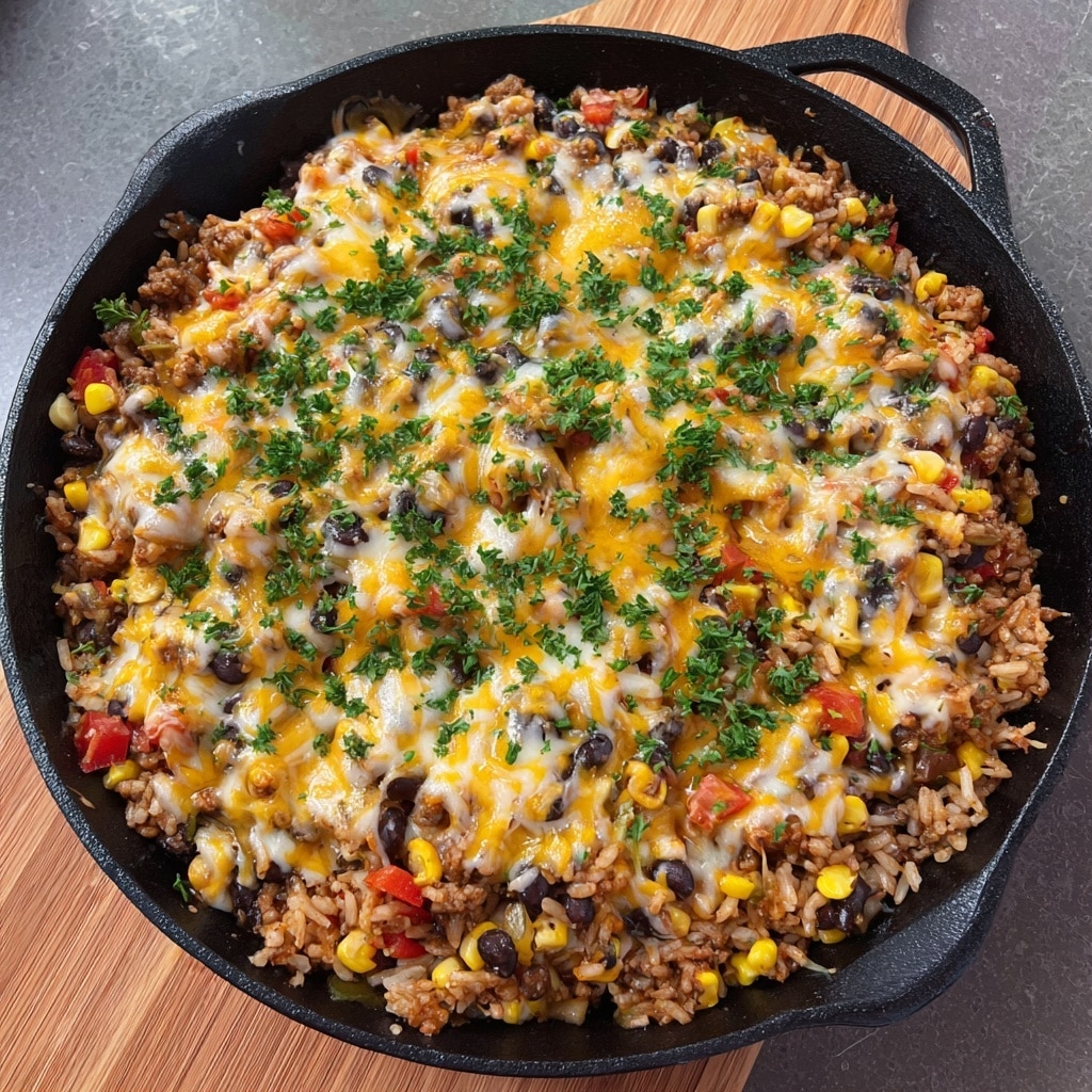 Cheesy Taco Rice Recipe - Recipe Image