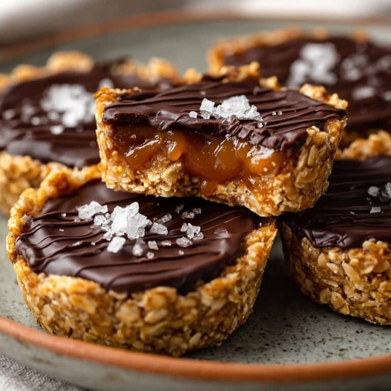 No Bake Peanut Butter Oat Cups Recipe