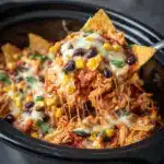 Crockpot Chicken Enchilada Casserole Recipe