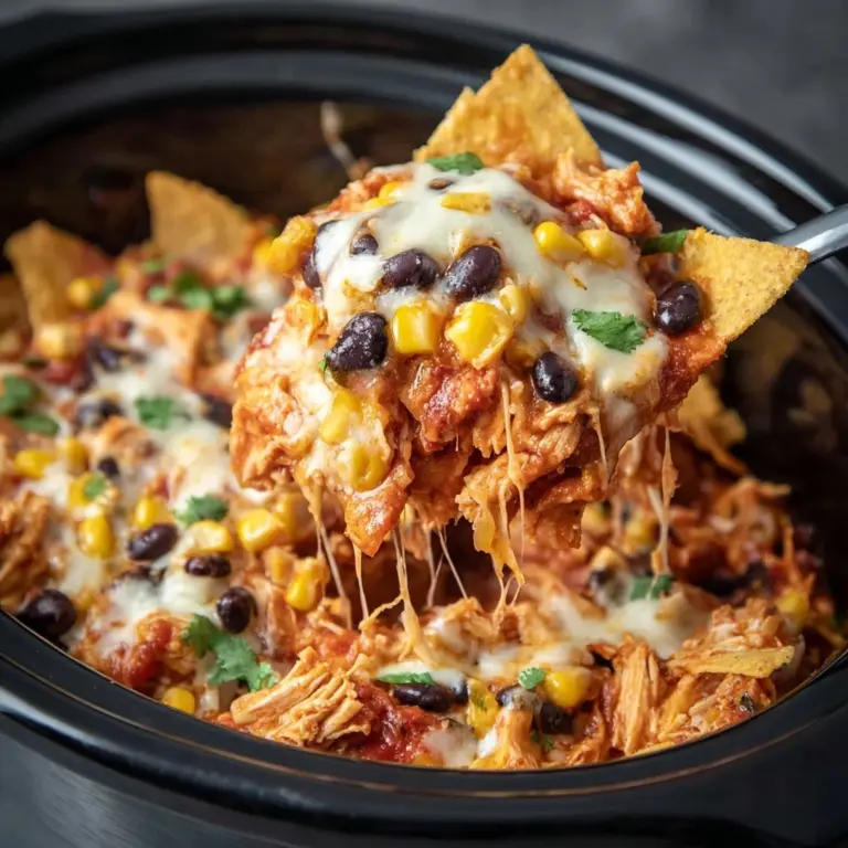 Crockpot Chicken Enchilada Casserole Recipe
