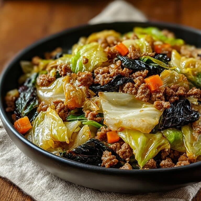 Chinese Ground Beef and Cabbage Stir-Fry Recipe
