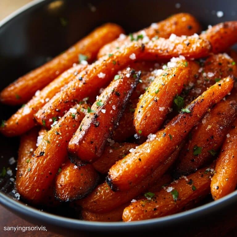 Parmesan Garlic Roasted Carrots Recipe