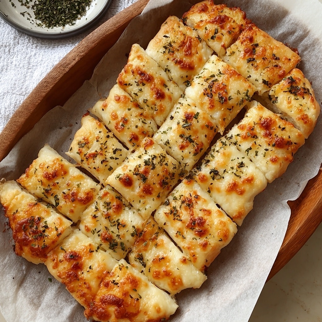 Homemade Cheesy Garlic Breadsticks Recipe - Recipe Image