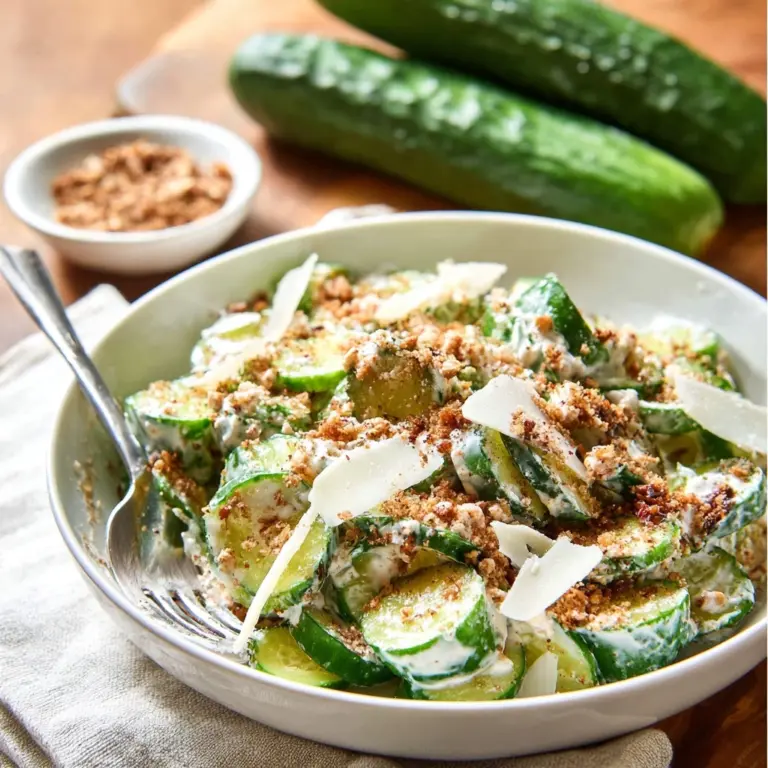 Cucumber Caesar Salad Recipe