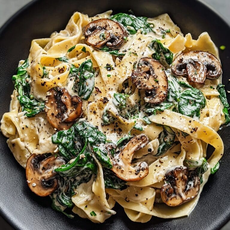 Spinach Mushroom Pasta Recipe