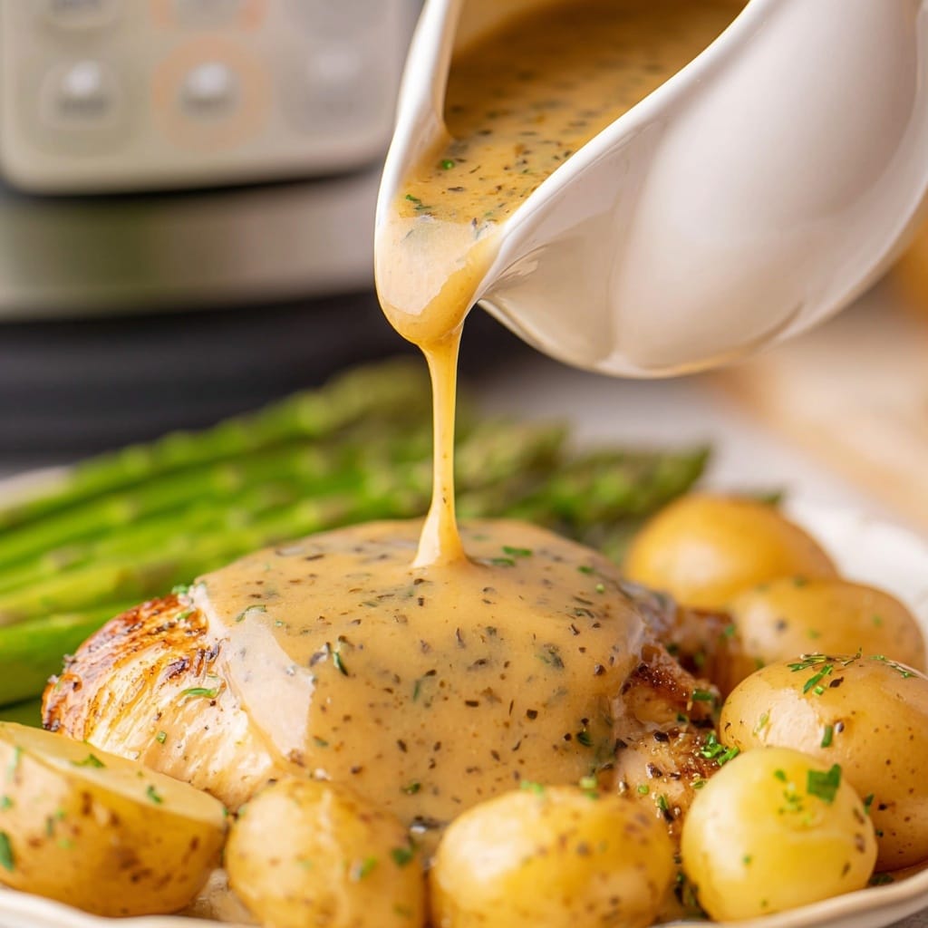 Lemon Garlic Instant Pot Chicken and Potatoes Recipe - Recipe Image