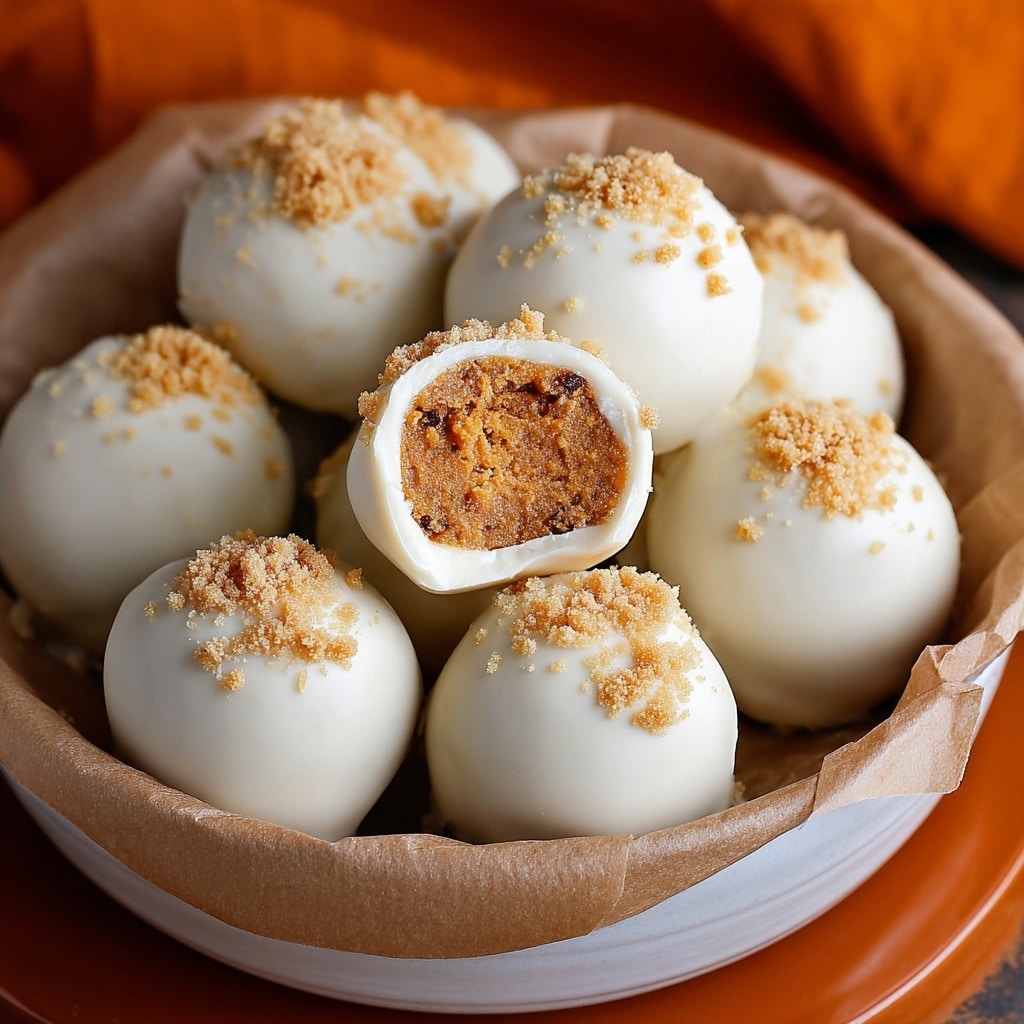 White Chocolate Pumpkin Truffles Recipe - Recipe Image