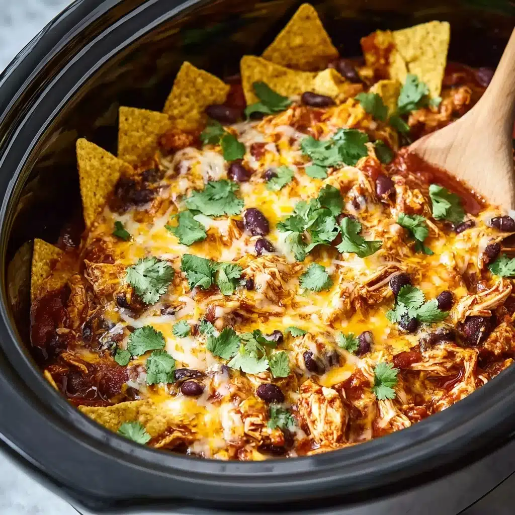 Crockpot Chicken Enchilada Casserole Recipe - Recipe Image