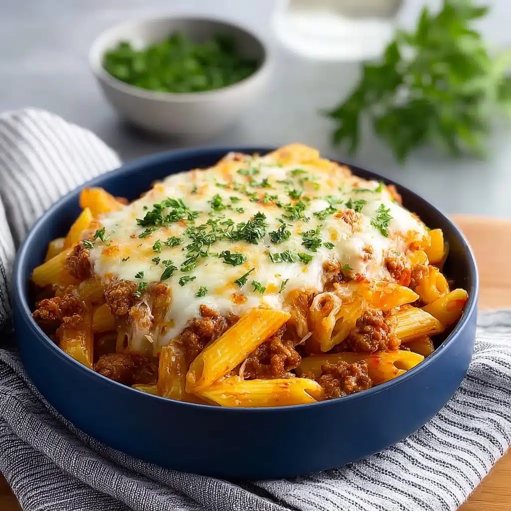 Savory Slow Cooker Baked Ziti Recipe - Recipe Image