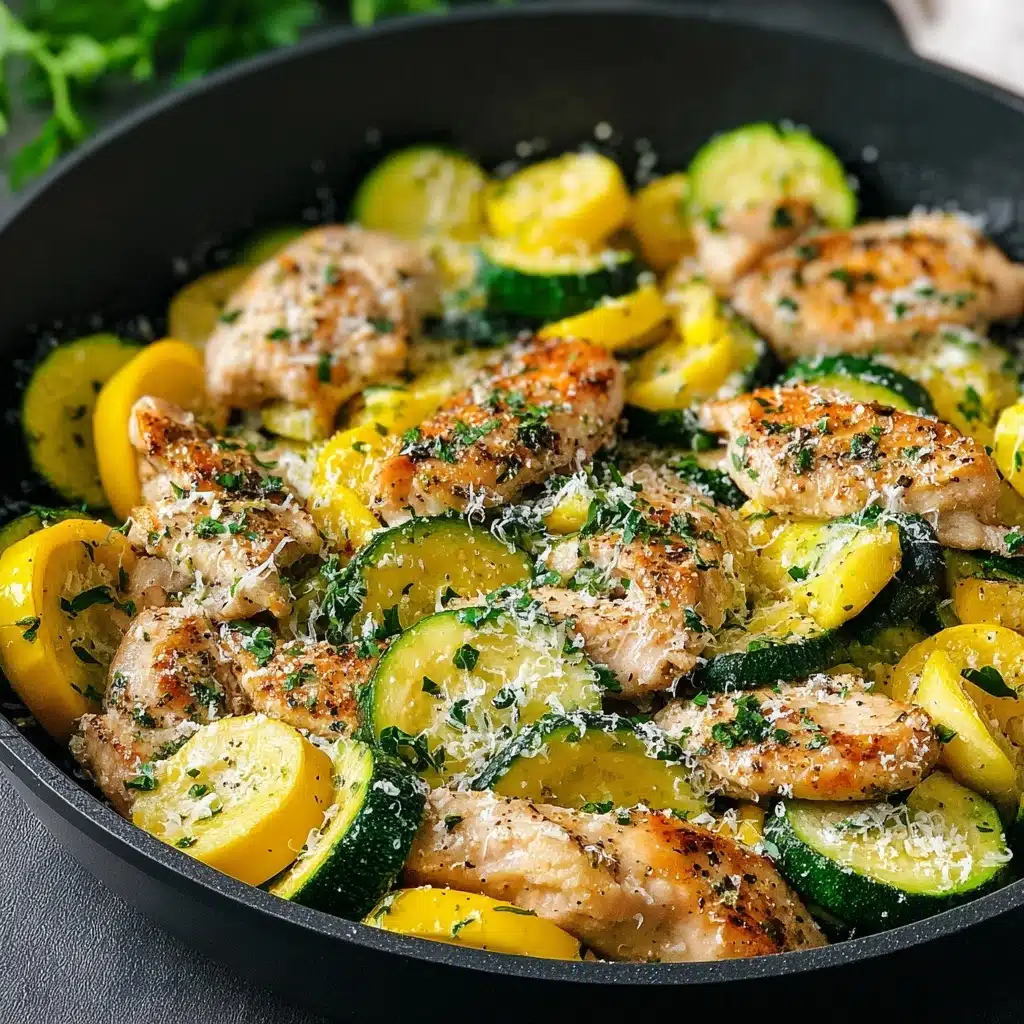 Healthy Chicken Breast with Zucchini and Squash Recipe - Recipe Image