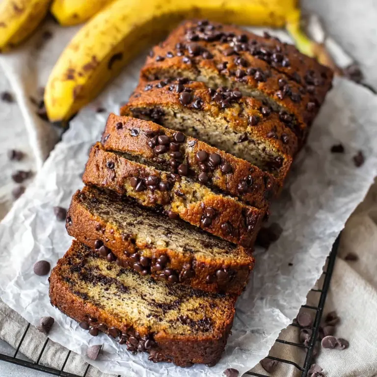 Super Moist Chocolate Chip Banana Bread Recipe