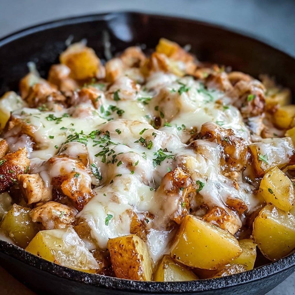 Slow Cooker Garlic Parmesan Chicken and Potatoes Recipe - Recipe Image