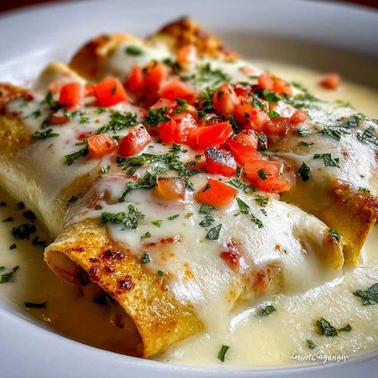 Chicken Enchiladas with Sour Cream White Sauce Recipe