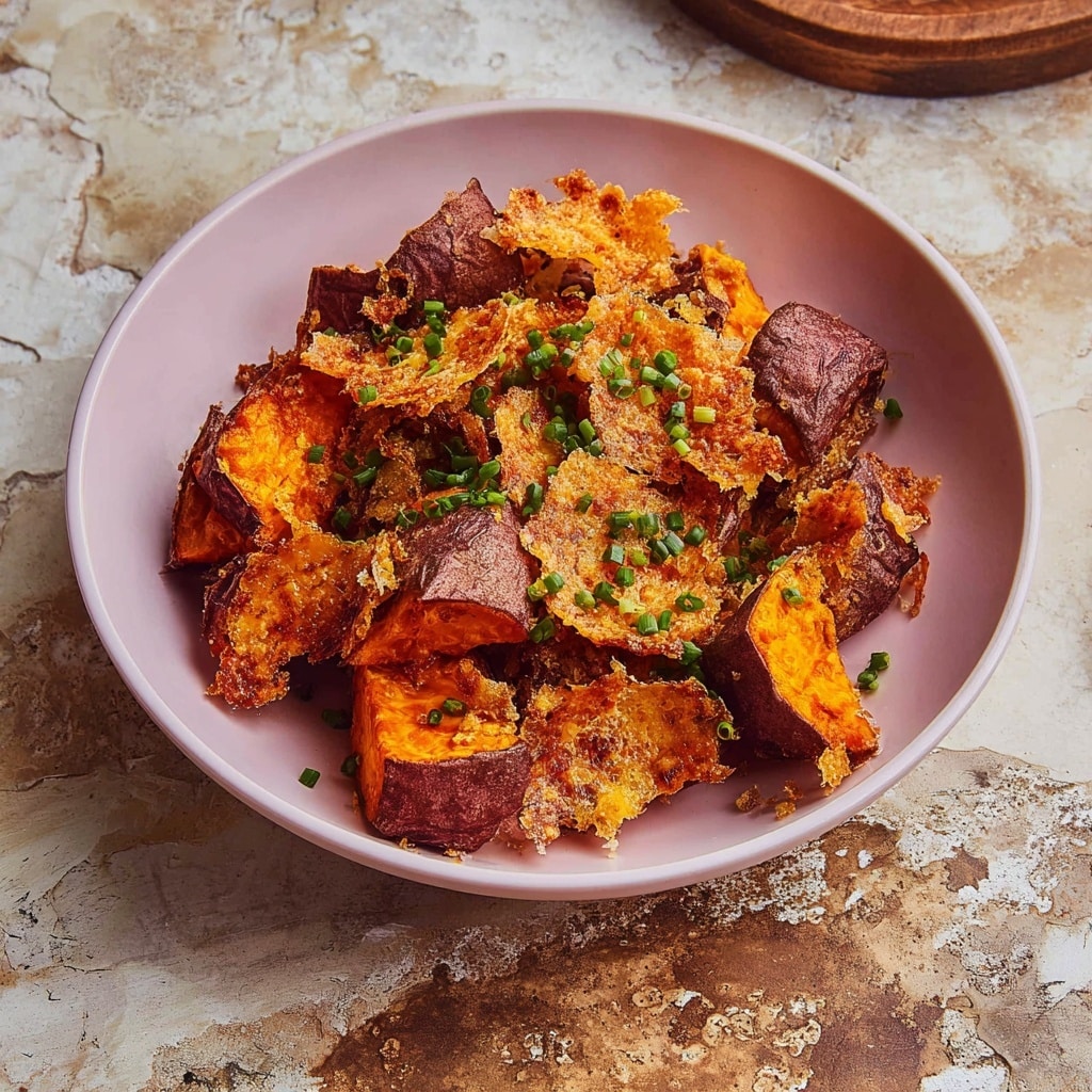Crispy Parmesan Sweet Potatoes Recipe - Recipe Image