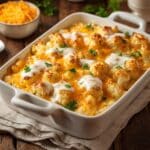 Creamy Buffalo Chicken Cauliflower Casserole Recipe