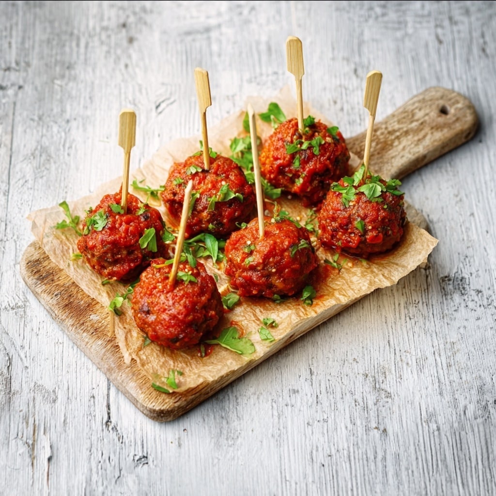 Rustic Meatballs and Peppers Recipe - Recipe Image