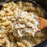 Crockpot Garlic Parmesan Chicken Pasta Recipe
