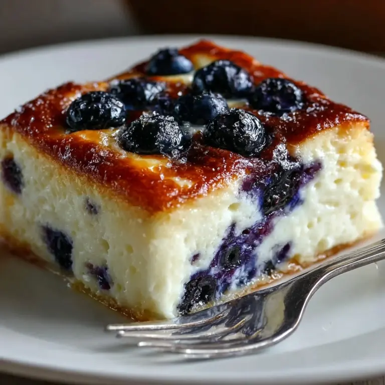 Blueberry Cottage Cheese Breakfast Bake Recipe