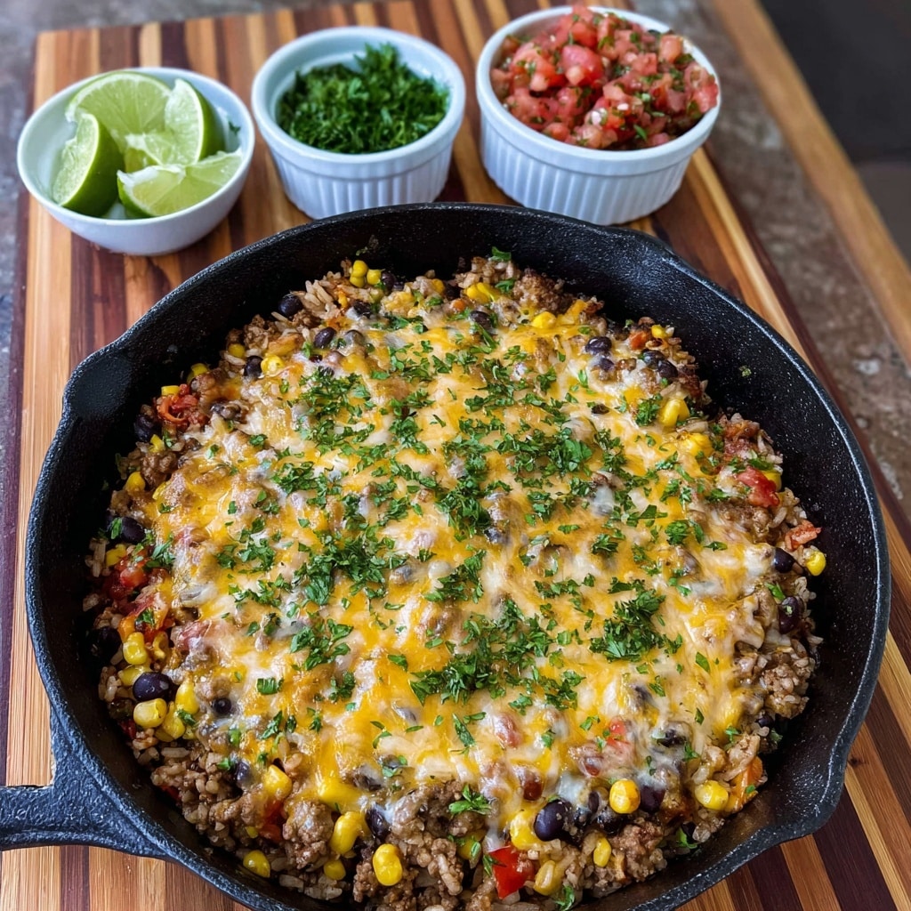 Cheesy Taco Rice Recipe - Recipe Image