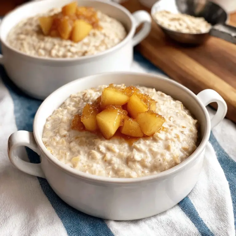 Stovetop Apple Pie Oatmeal (With Apple Cider) Recipe