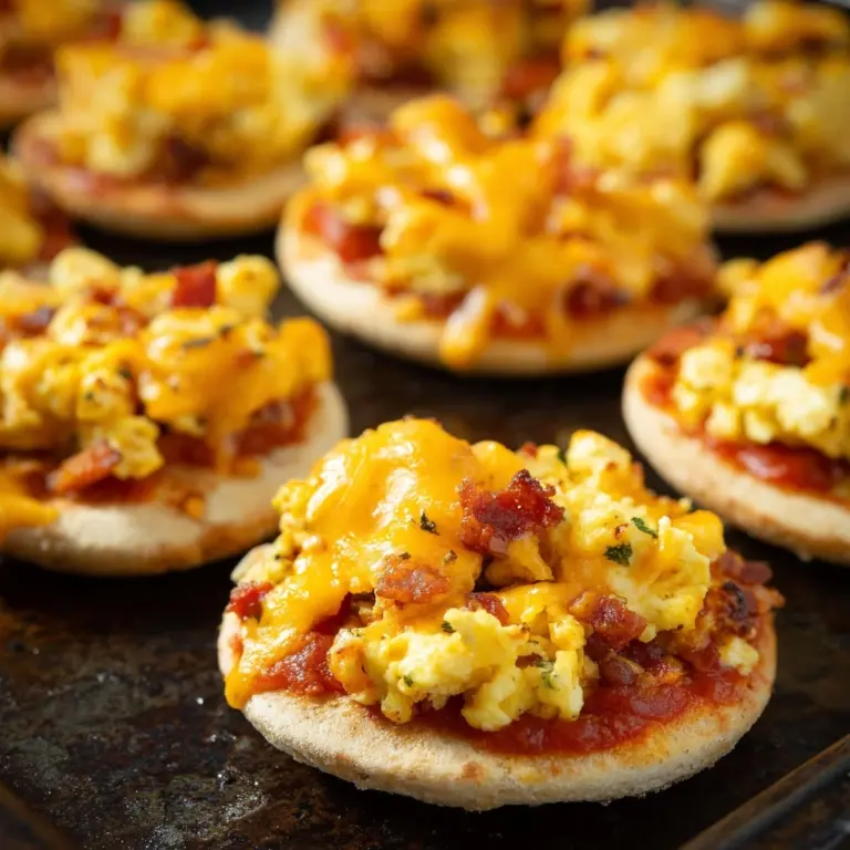 English Muffin Breakfast Pizzas Recipe