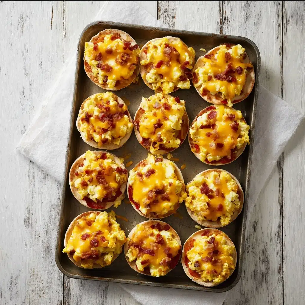 English Muffin Breakfast Pizzas Recipe - Recipe Image