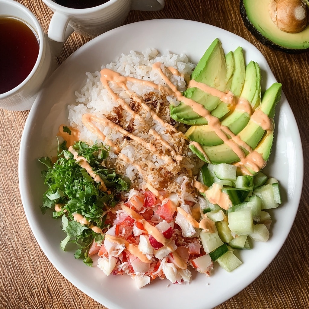 Crunch Roll Sushi Bowl Recipe - Recipe Image