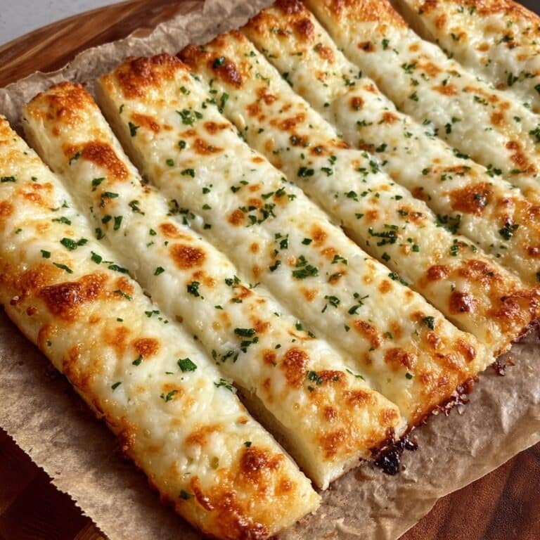 Homemade Cheesy Garlic Breadsticks Recipe