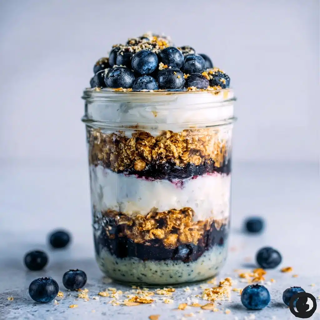 Blueberry Chia Overnight Oats Recipe - Recipe Image