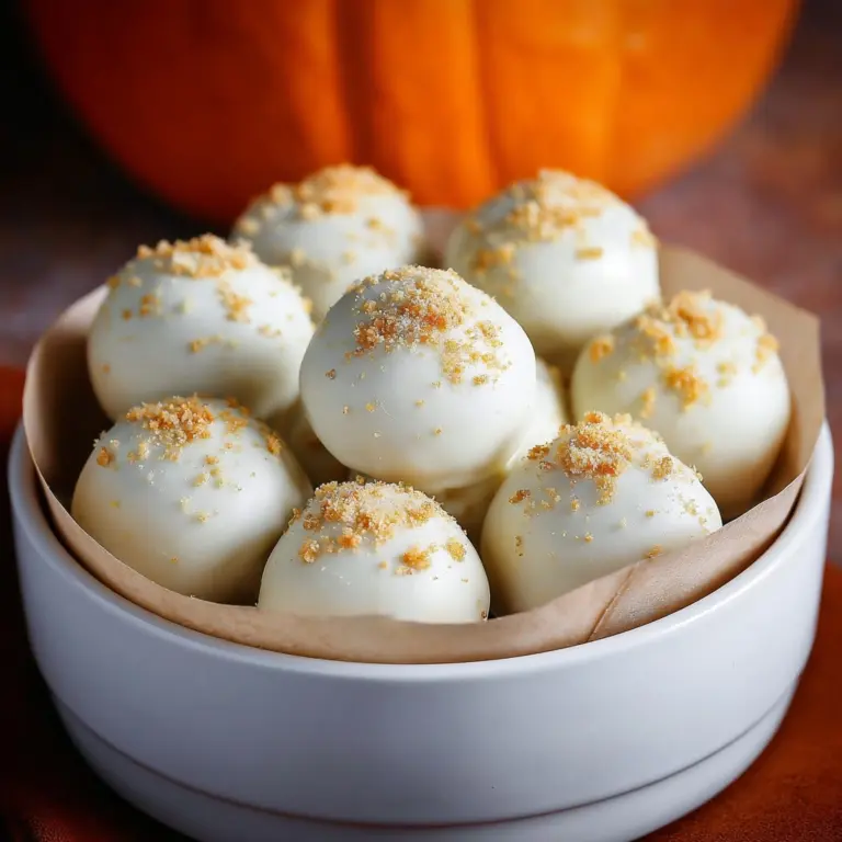 White Chocolate Pumpkin Truffles Recipe