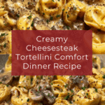 Cheesesteak Tortellini in Creamy Provolone Sauce Recipe