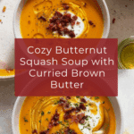 Squash Soup with Curried Brown Butter Recipe