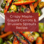 Crispy Maple Glazed Carrots and Brussel Sprouts Recipe