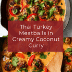 Healthy Thai Turkey Meatballs in Coconut Curry Recipe