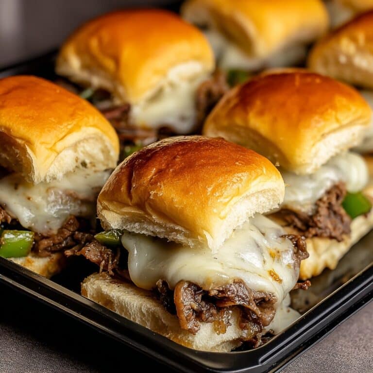 Easy Philly Cheesesteak Sliders Recipe
