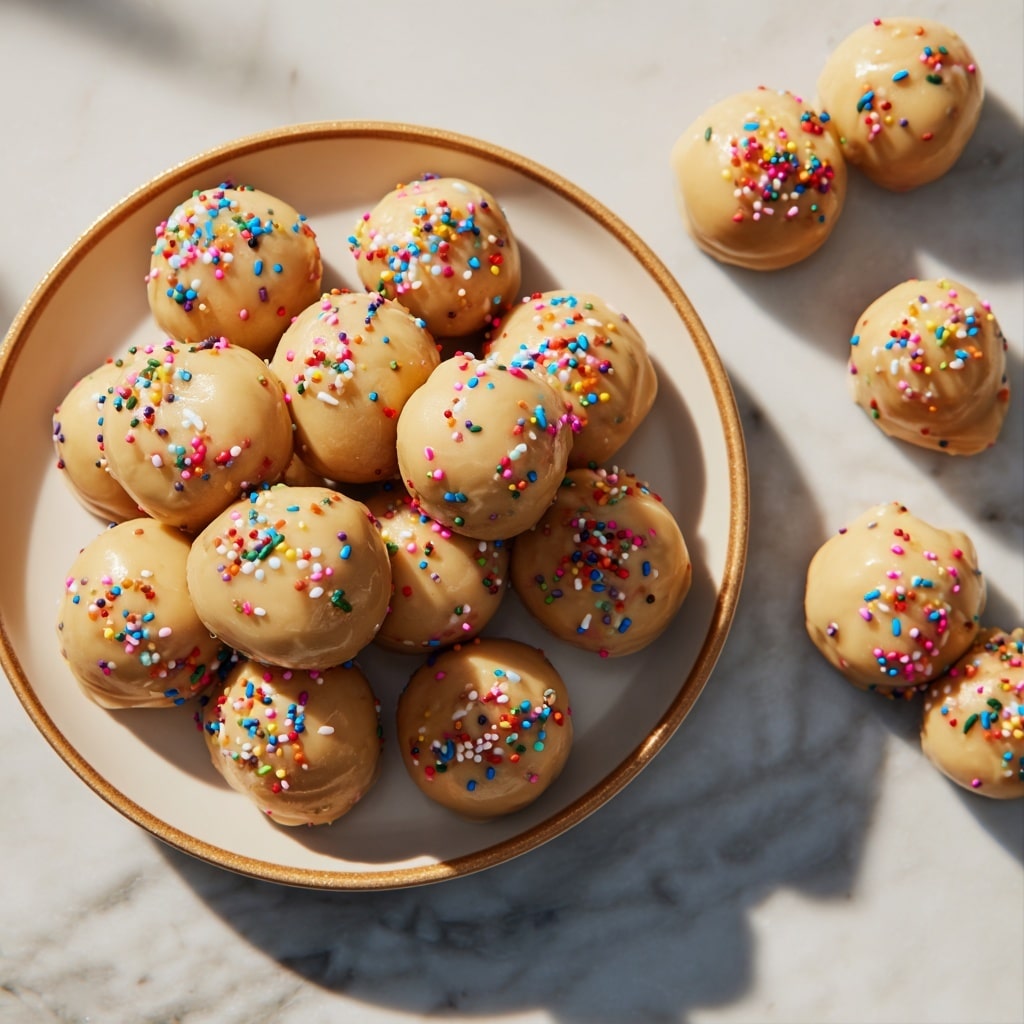 Birthday Cake Batter Protein Balls Recipe - Recipe Image