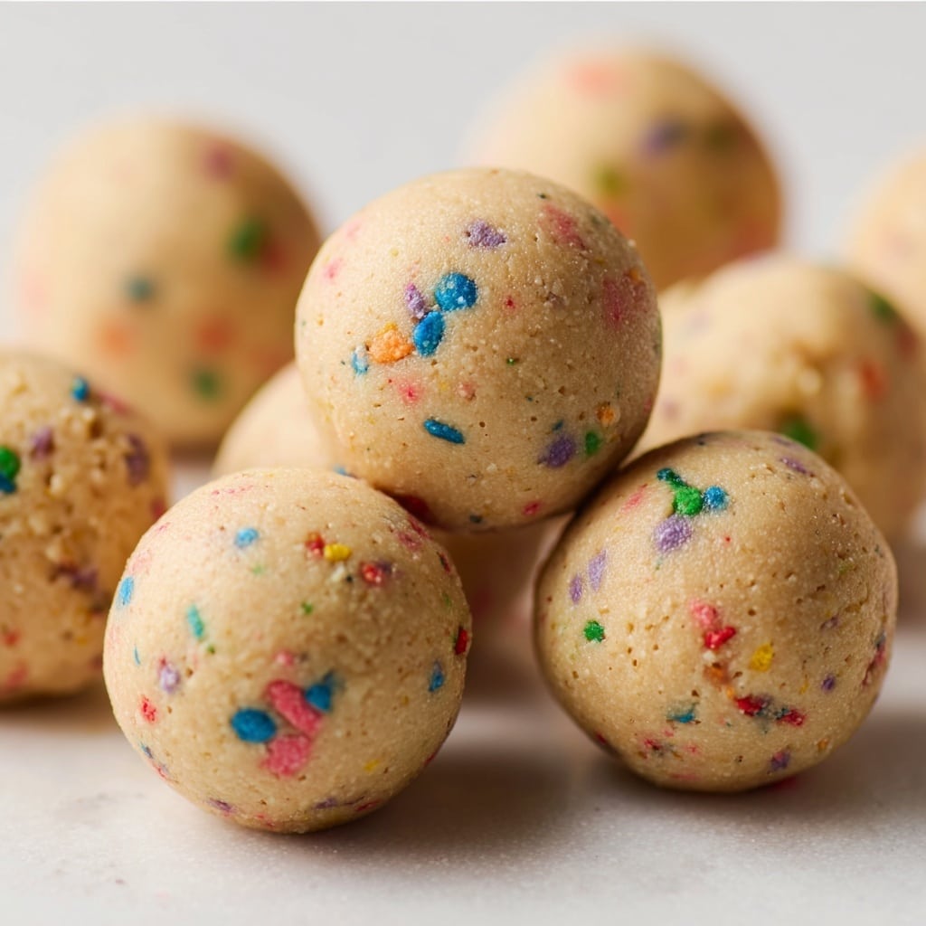 Birthday Cake Batter Protein Balls Recipe - Recipe Image