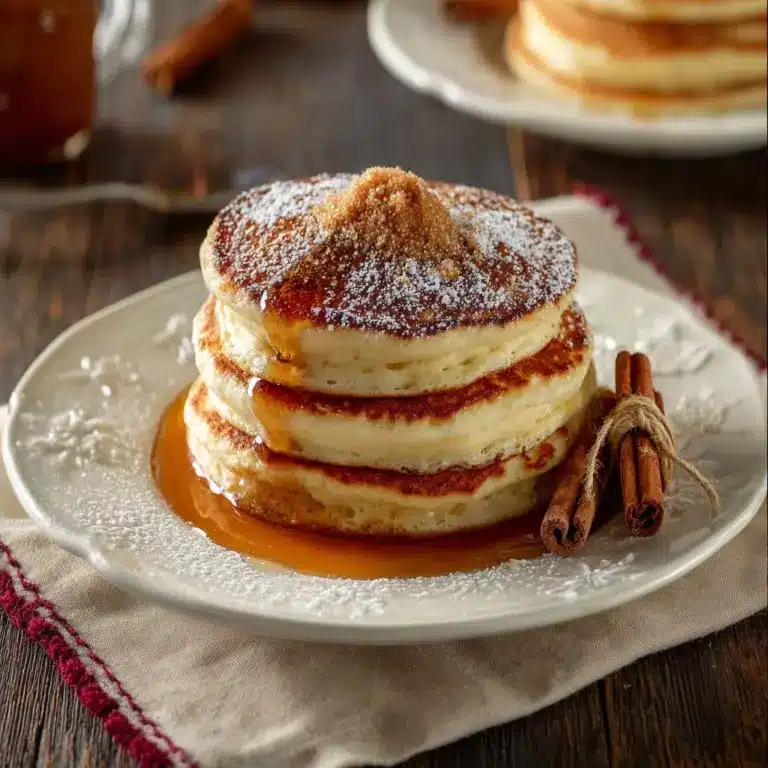 VANILLA CINNAMON BUTTERMILK PANCAKES Recipe