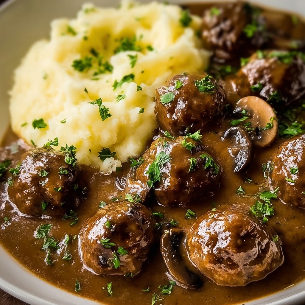 Salisbury Steak Meatballs Recipe - Recipe Image