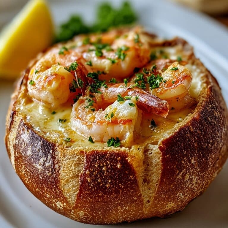 Delightful Stuffed Seafood Bread Bowl Recipe